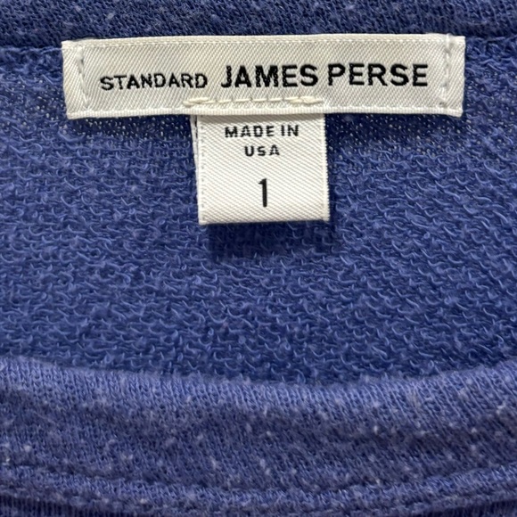 JAMES PERSE Vintage Sweatshirt, Supina Cotton, 3/4 Sleeve, Size 1, Excellent Con - Picture 4 of 10